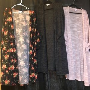 3 size small Lularoe Sarah dusters